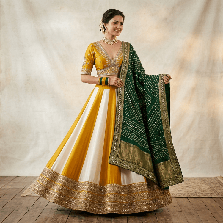 Sunlit Elegance Designer Chaniya Choli Set (NH04)