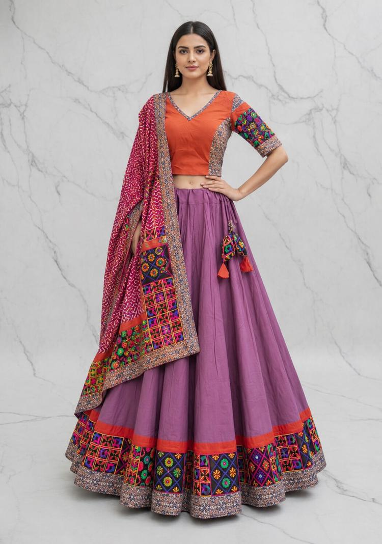 Royal Peacock Blue Chikankari Chaniya Choli (NH12)