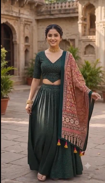 Mehendi Raas Designer Chaniya Choli Set (NH15)
